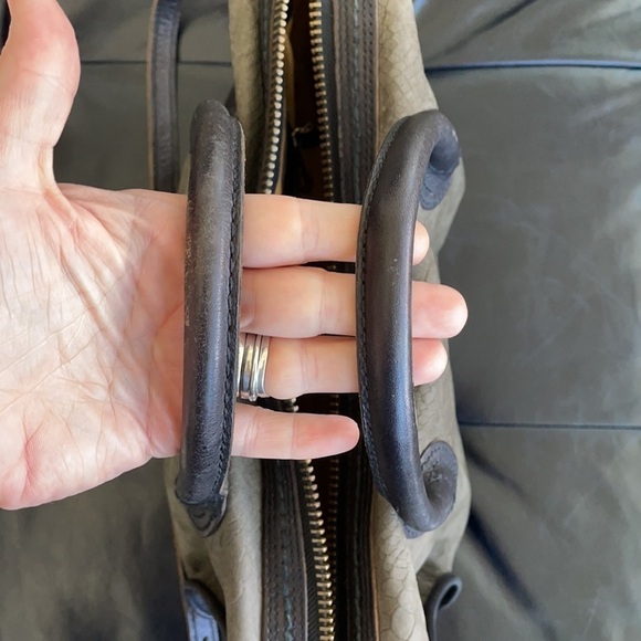 Madewell The Camden Satchel In Embossed Suede RARE - Picture 7 of 13